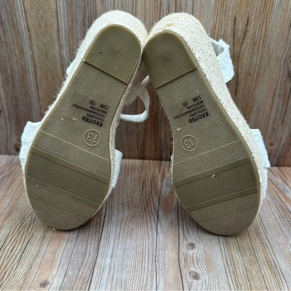 Jellypop Excited Wedge Sandals Little Big Kids Size 13